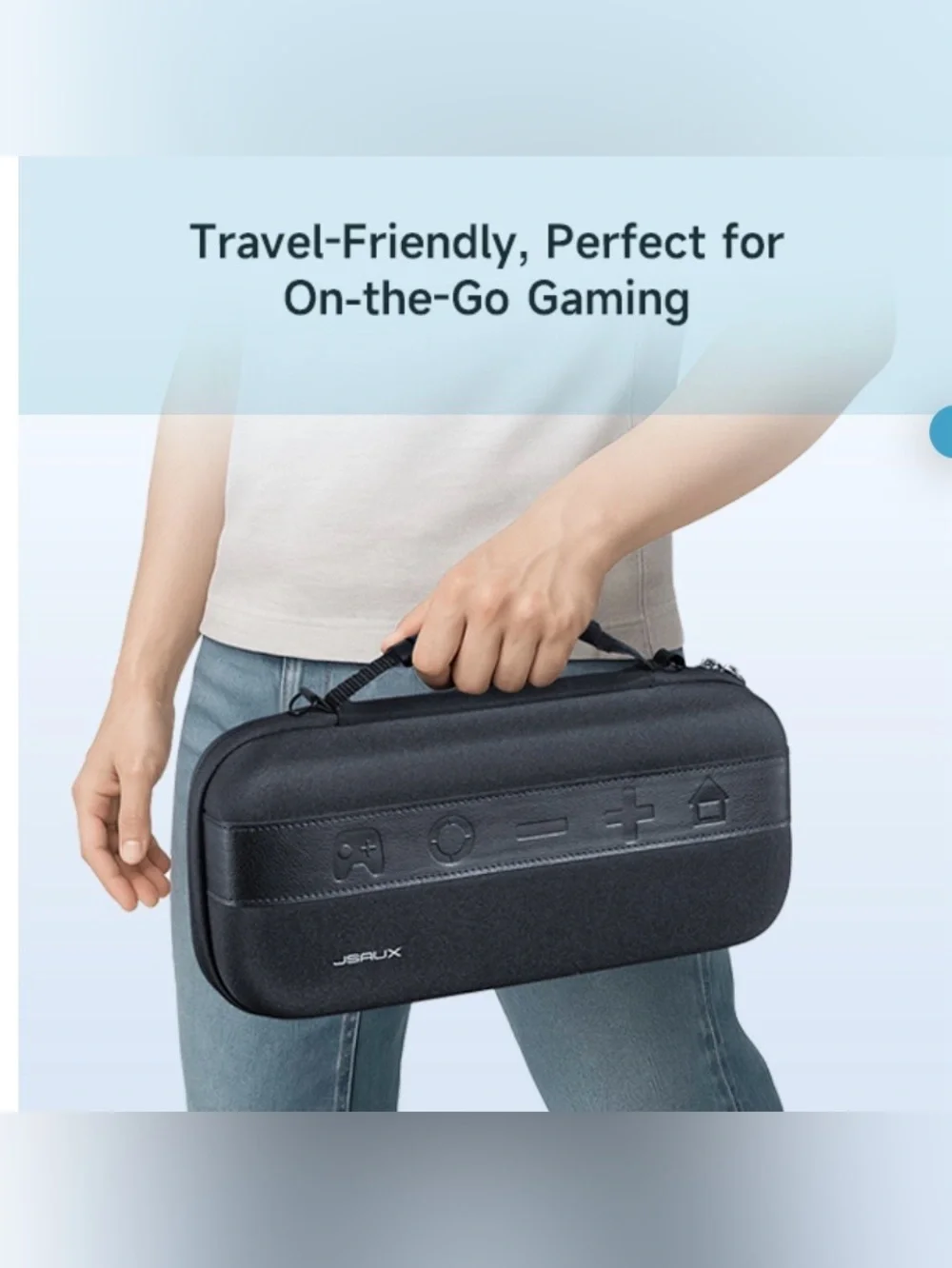 JSAUX Mega Carry Case specifically designed for the Nintendo Switch 2 console.